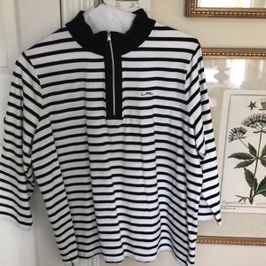 Ralph Lauren Cotton, zip front pull over